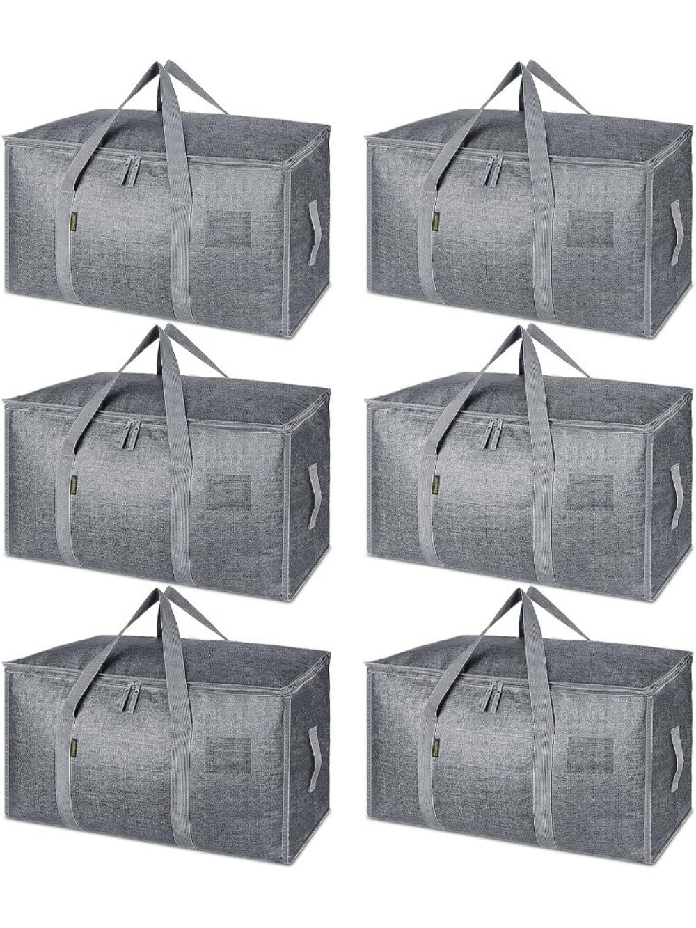 New 6-Pack Oversized Moving Bags with Reinforced Handles,